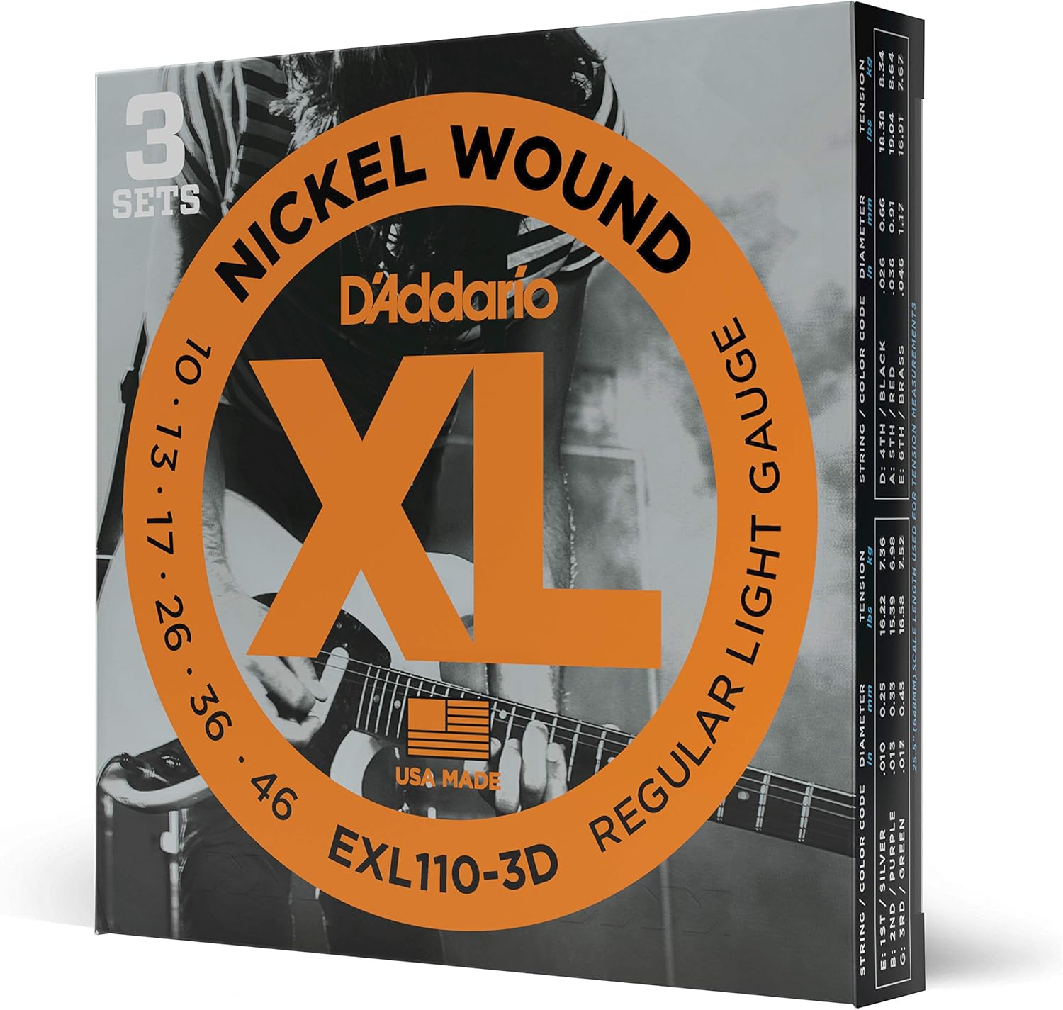 D'Addario EXL110 - 10-59 / Gitarrensaiten 3er Pack