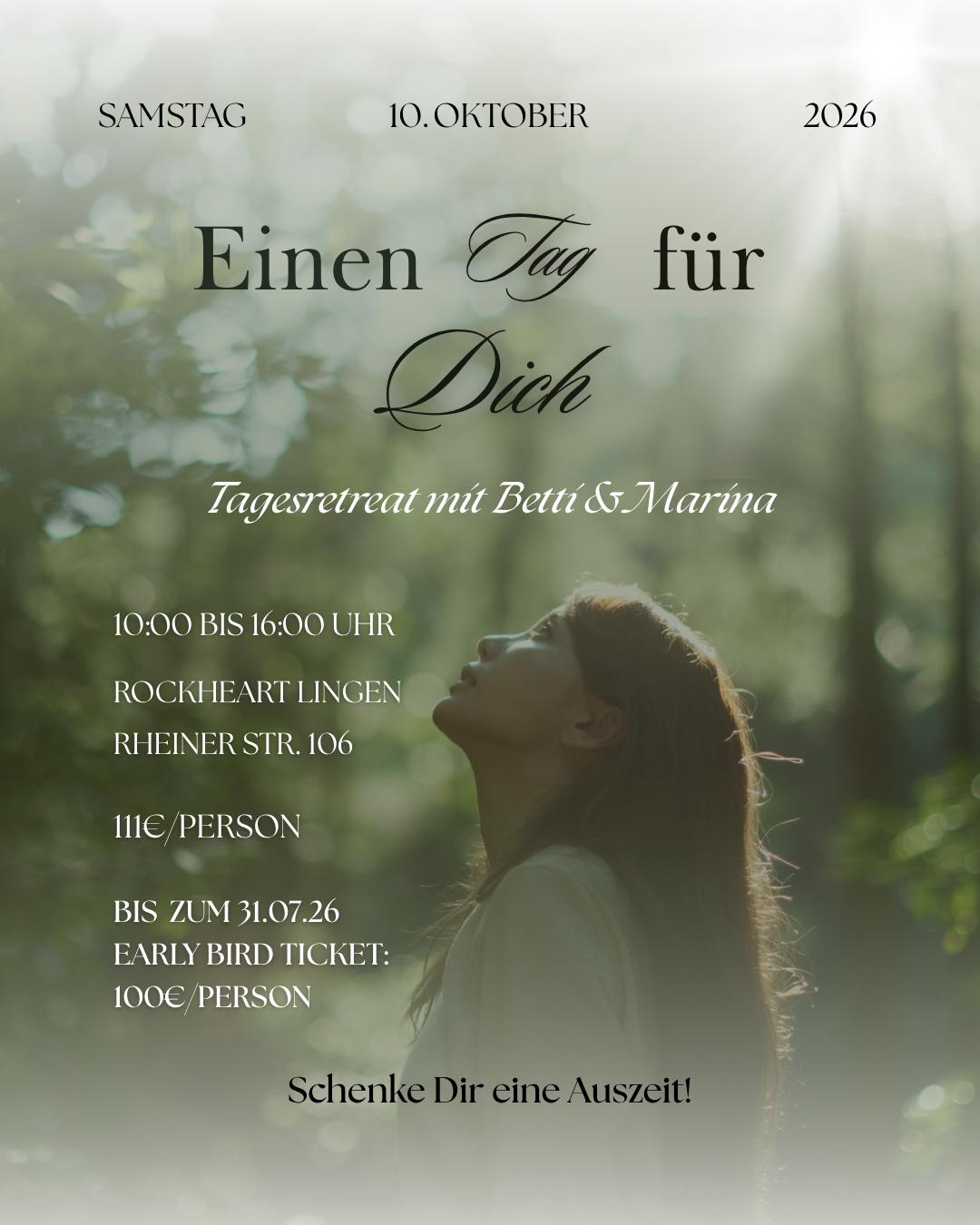 "Einen Tag für Dich!" - Tagesretreat