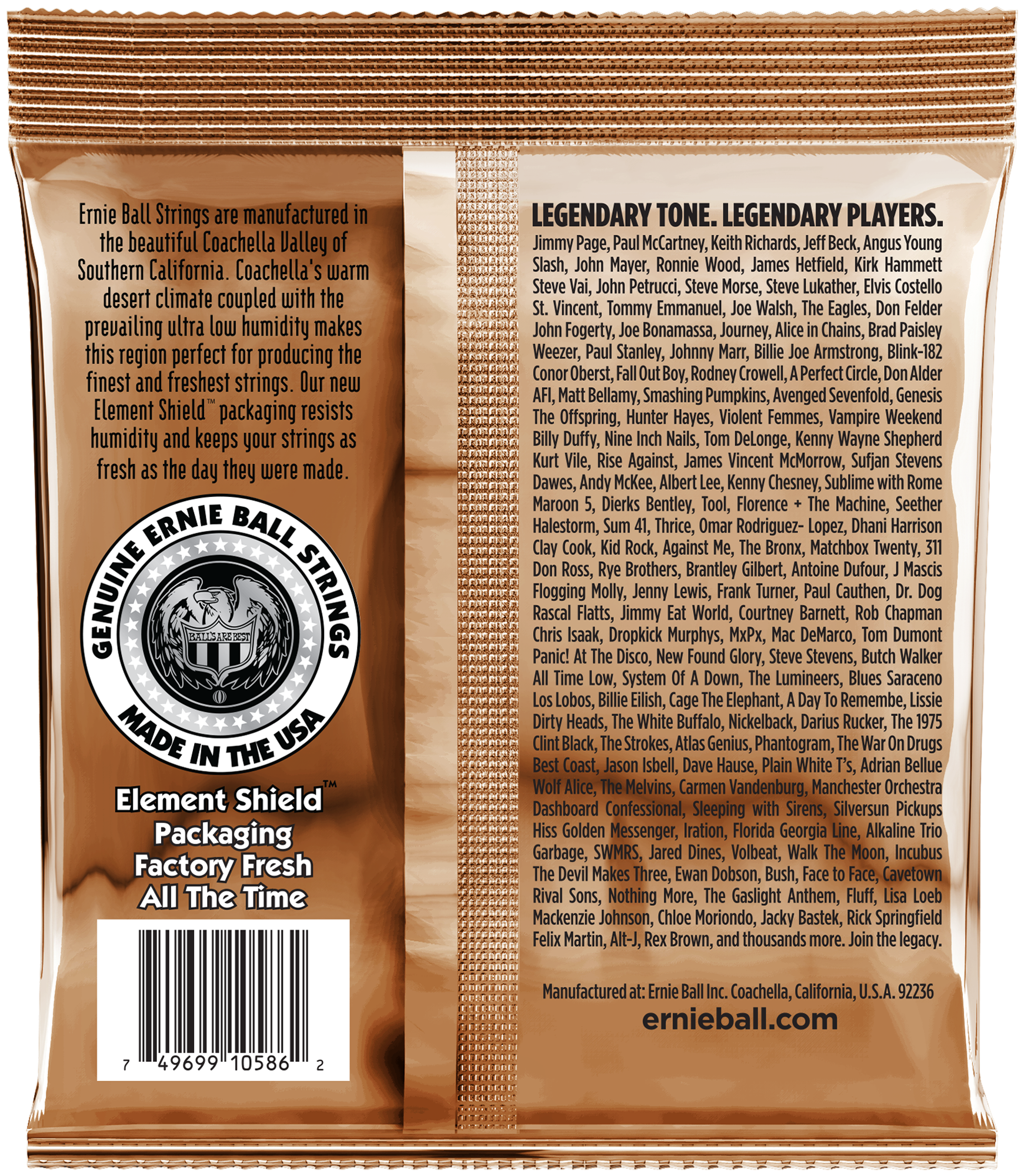 Ernie Ball 2143 - Akustik, Earthwood Phosphor Bronze, Custom Medium 12,5-56
