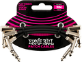 Ernie Ball - Patchkabel Flach, 3er Set / 7,62 cm