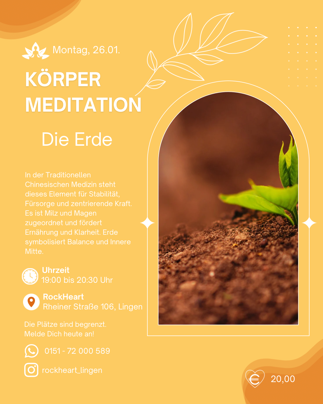 Körper Meditation - 5 Elemente / Januar und Februar 2026