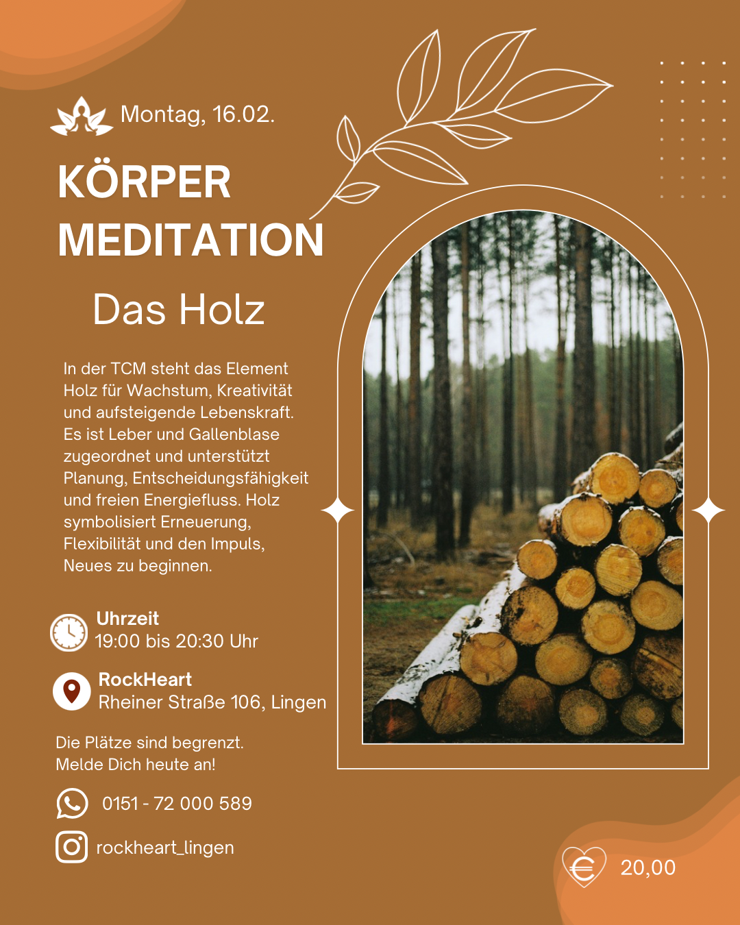 Körper Meditation - 5 Elemente / Januar und Februar 2026