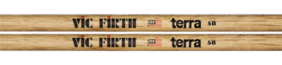 VIC FIRTH Drum Sticks, Terra Serie, 5BT, Wood Tip