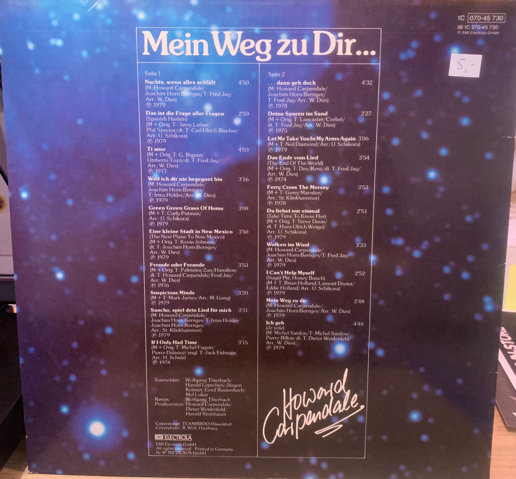 Howard Carpendale - Mein Weg zu Dir / LP