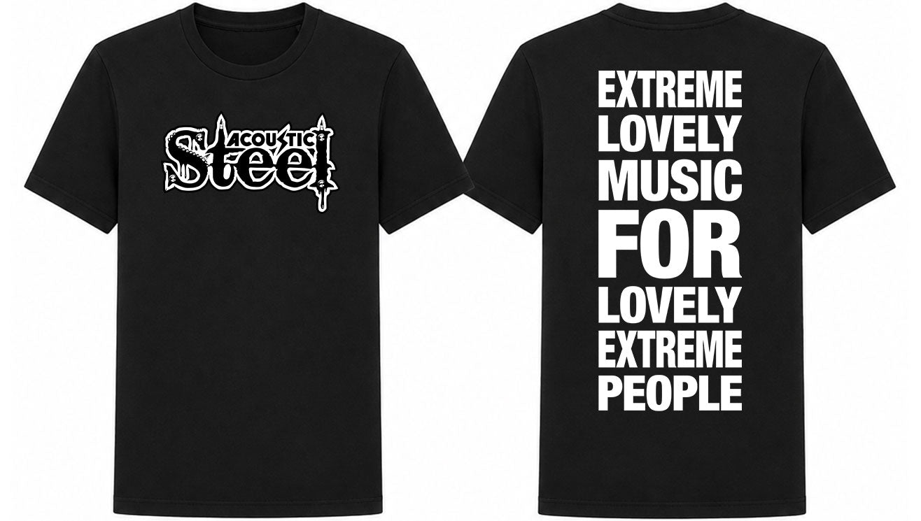 Acoustic Steel - Extreme Loveley Music ... / T-Shirt (schwarz)