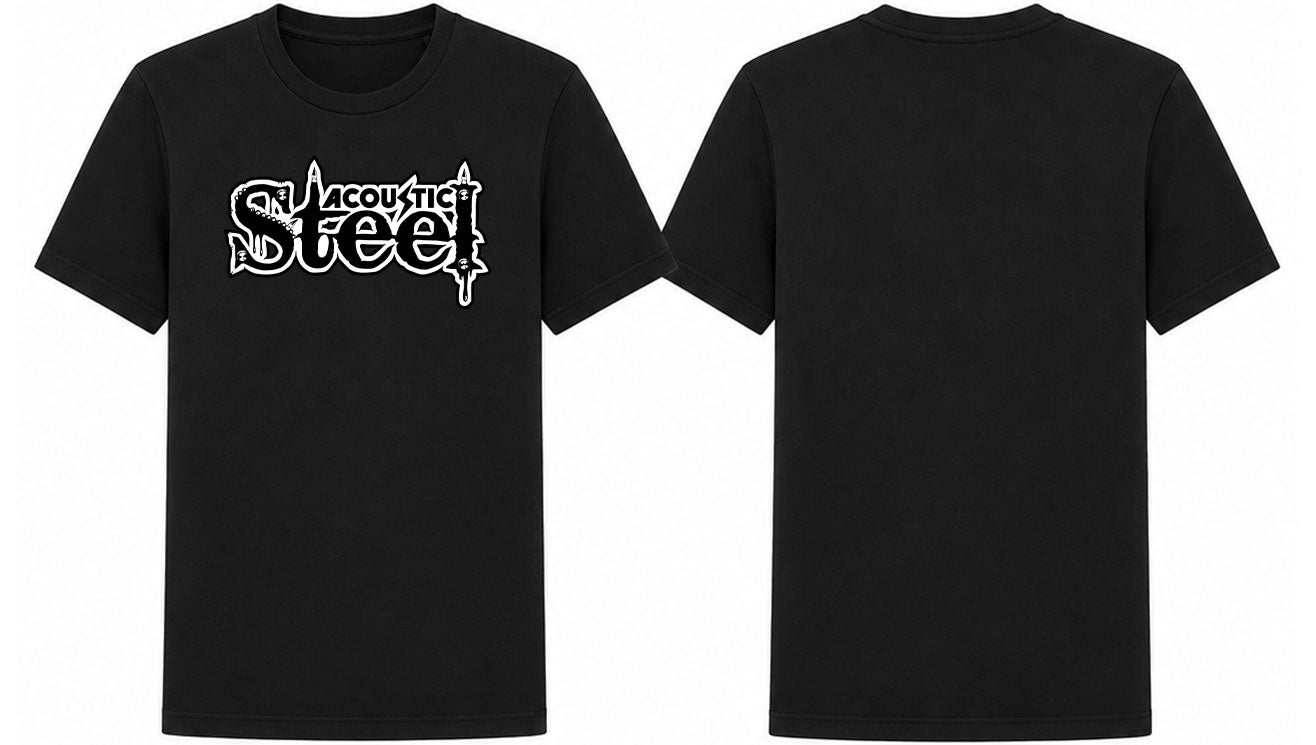 Acoustic Steel - New Logo / T-Shirt (schwarz)