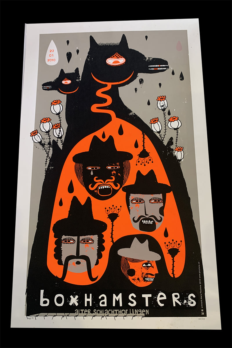 Boxhamsters - Siebdruck Poster / 64 x 39 cm