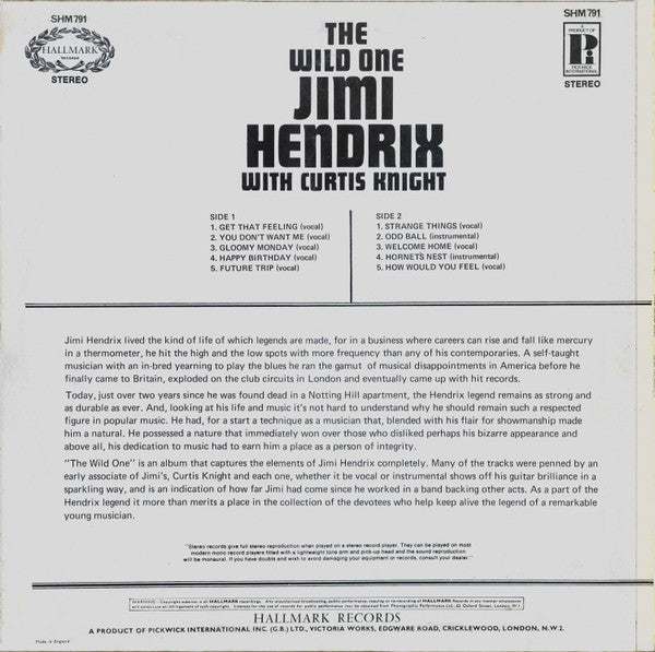 Jimi Hendrix - The Wild One / LP