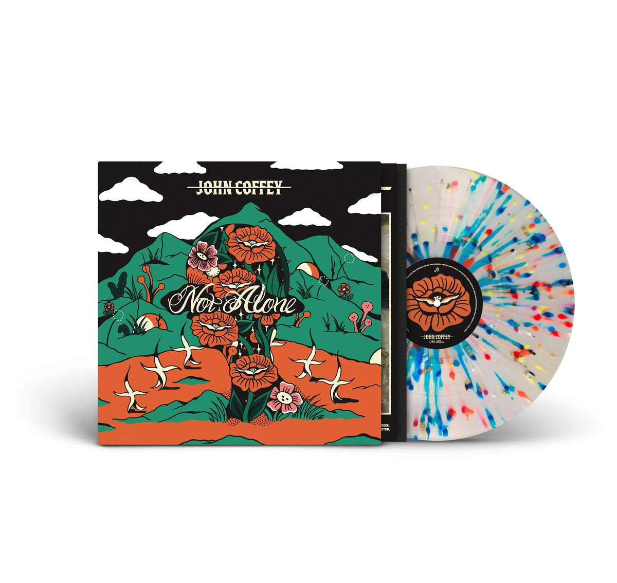 John Coffey - Not Alone - Splattered Cristallo/Color Mix LP