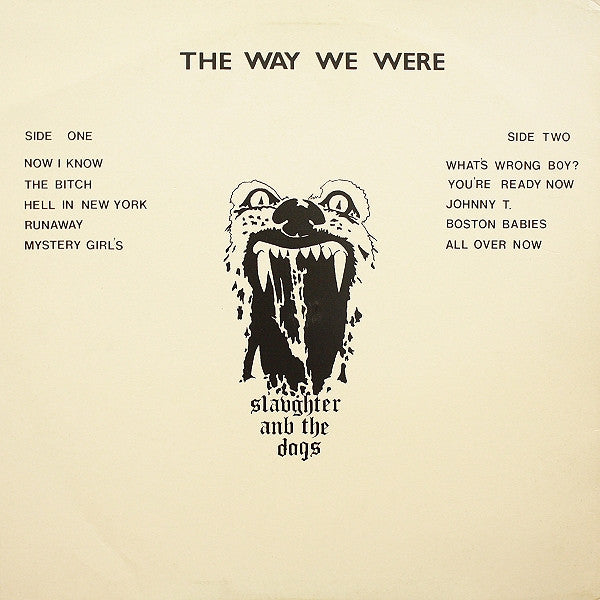 Slaughter And The Dogs - Live At The Factory / The Way We Were / LP