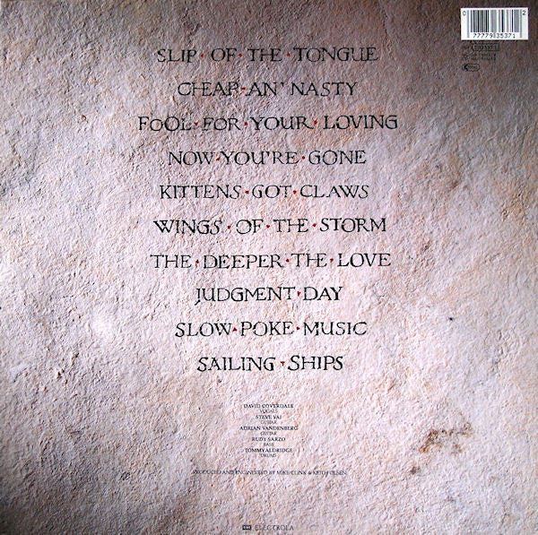 Whitesnake – Slip Of The Tongue / LP