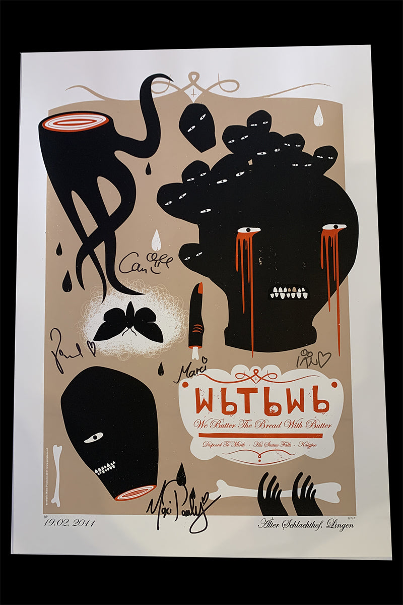 We Butter The Bread With Butter - Siebdruck Poster / 60 x 40 cm
